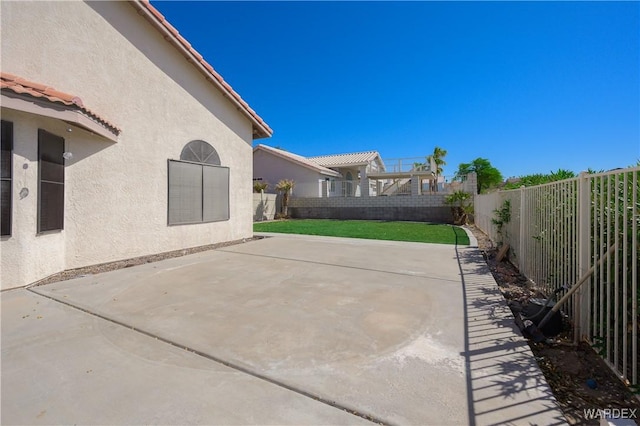 view of patio / terrace with a fenced backyard