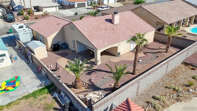 drone / aerial view featuring a residential view