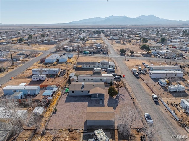 aerial view featuring a mountain view