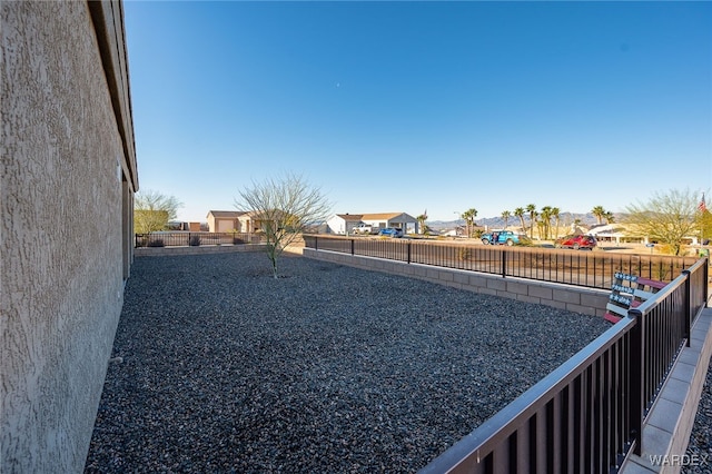 view of yard with a residential view