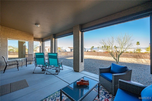 view of patio / terrace featuring a fenced backyard