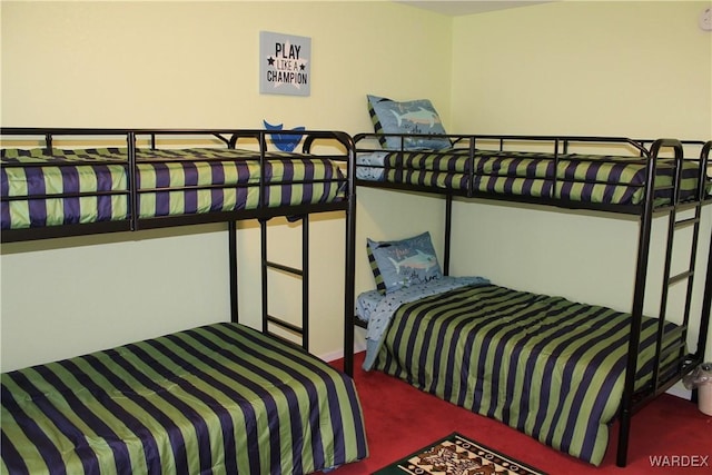 bedroom featuring carpet flooring