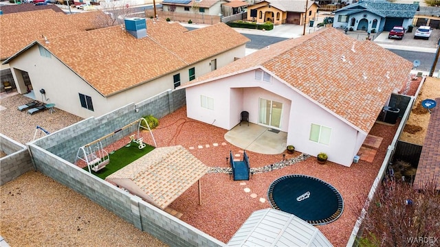 bird's eye view featuring a residential view