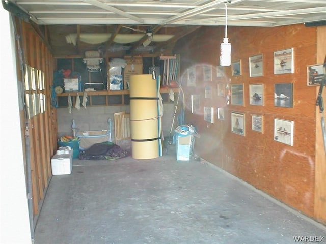 storage area featuring a garage