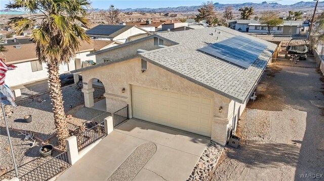 drone / aerial view with a residential view