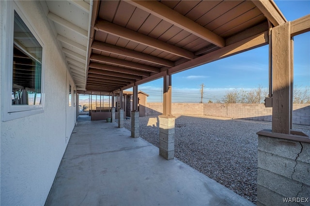 view of patio / terrace featuring a fenced backyard