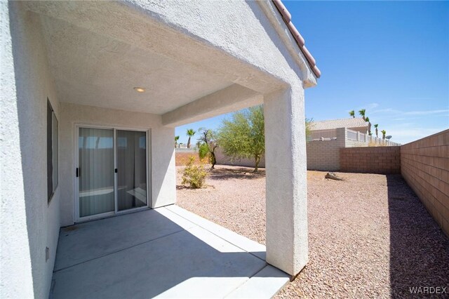 view of patio / terrace with a fenced backyard