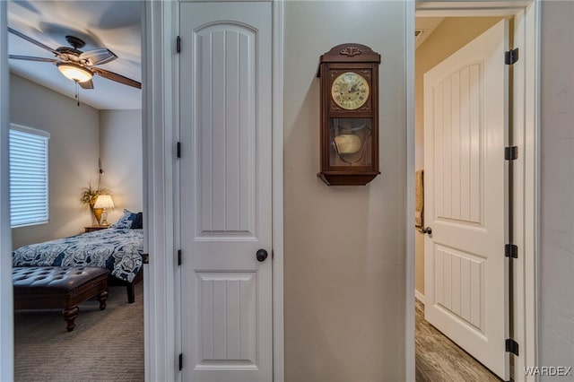 bedroom with carpet