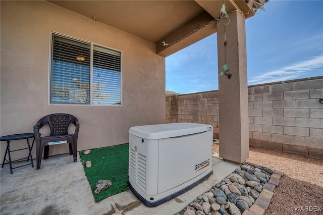 view of patio / terrace with fence