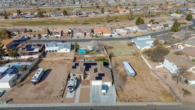 drone / aerial view with a residential view