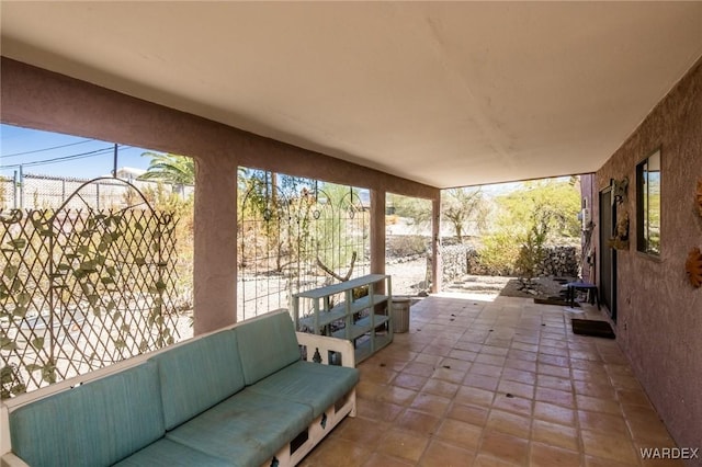 view of patio / terrace featuring outdoor lounge area