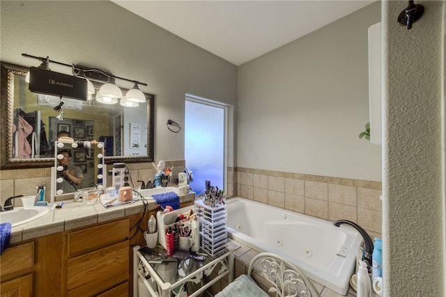 1919 Richardo Ave, Bullhead City, AZ 86442 - full bathroom featuring a tub with jets and vanity