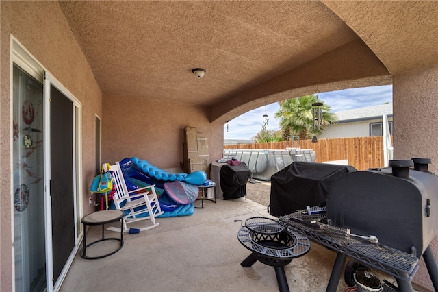 1919 Richardo Ave, Bullhead City, AZ 86442 - view of patio / terrace with fence and area for grilling
