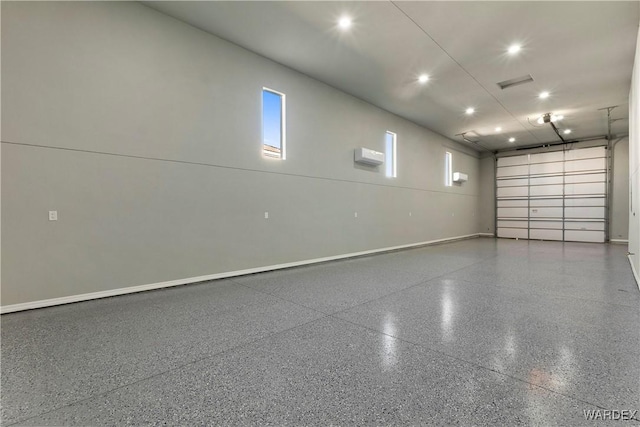 garage featuring baseboards