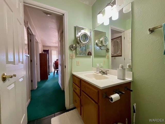 bathroom with vanity