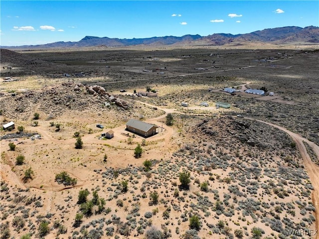 mountain view featuring view of desert