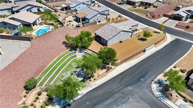 aerial view featuring a residential view