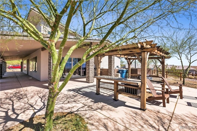 2499 Sonoma Rd, Bullhead City, AZ 86442 - view of patio with a pergola