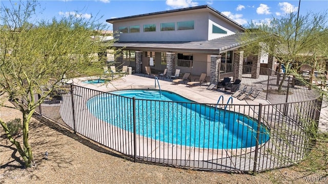 2499 Sonoma Rd, Bullhead City, AZ 86442 - pool featuring a patio area and fence