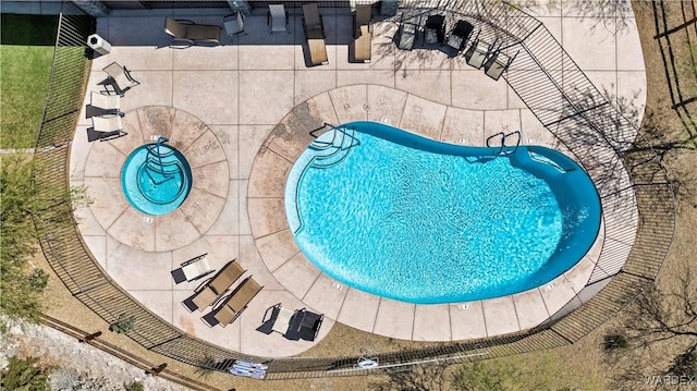 pool featuring a patio