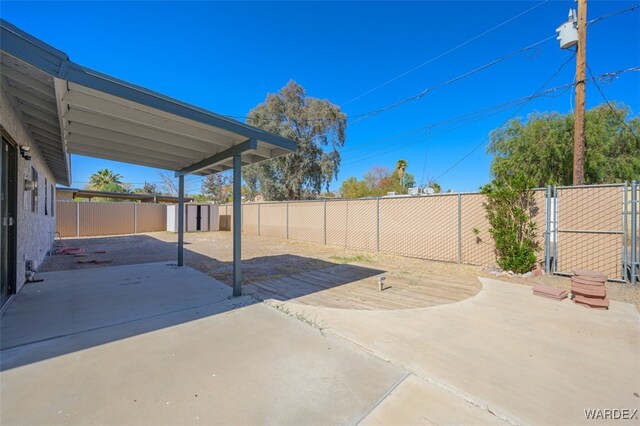 view of patio / terrace with a fenced backyard