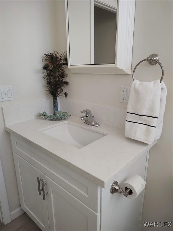 bathroom with vanity