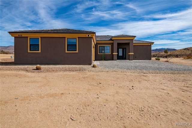 view of front of property featuring stucco siding