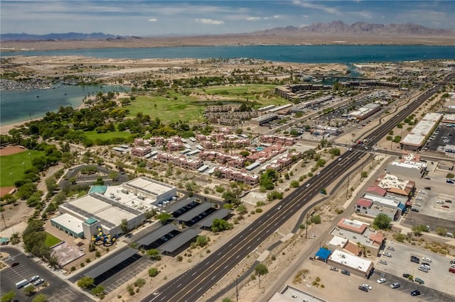 1650 Smoketree Ave Unit 103, Lake Havasu, AZ 86403 - aerial view of property's location featuring a water and mountain view