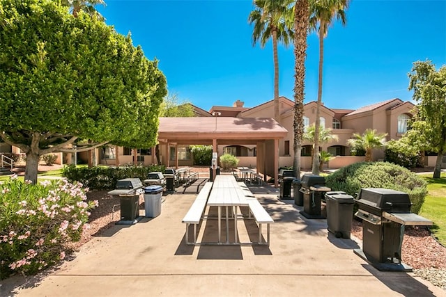 1650 Smoketree Ave Unit 103, Lake Havasu, AZ 86403 - view of patio / terrace featuring a grill and a gazebo