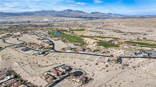 bird's eye view featuring a mountain view