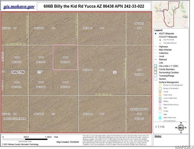 606B S Billy The Kid Rd, Yucca, AZ 86438