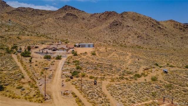 property view of mountains featuring a desert view and a rural view