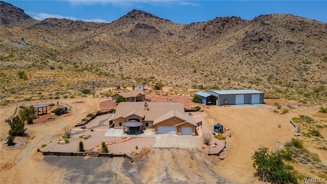 aerial view featuring a mountain view