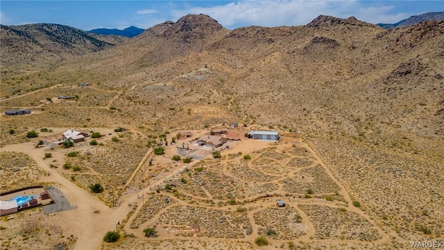 exterior space featuring a desert view