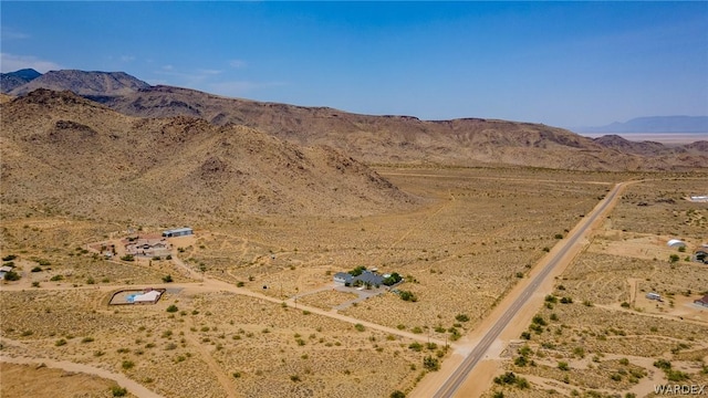 view of mountain feature featuring view of desert