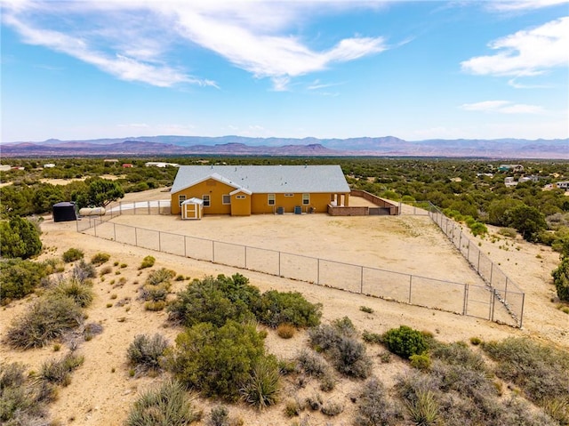 9076 E Mountain Shadow Rd, Kingman, AZ 86401 - aerial view of property and surrounding area with a mountain backdrop