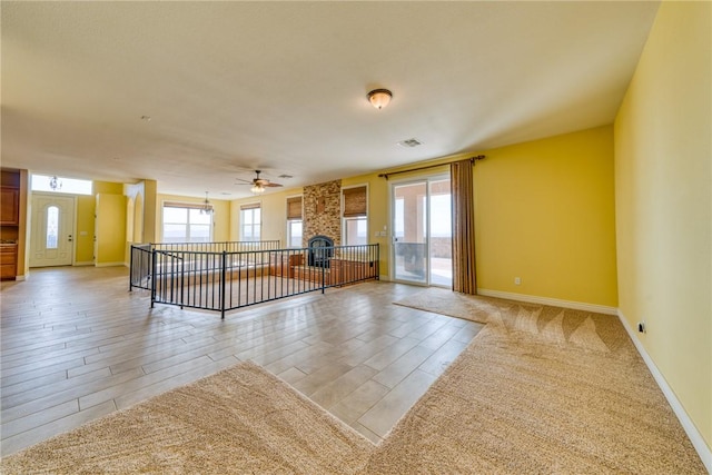 9076 E Mountain Shadow Rd, Kingman, AZ 86401 - spare room with ceiling fan, plenty of natural light, and baseboards