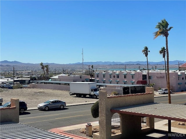 exterior space featuring a residential view and a mountain view