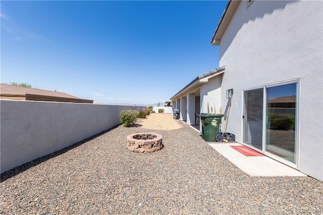 2178 E Via Lucio, Fort Mohave, AZ 86426 - view of yard featuring a fire pit and a patio