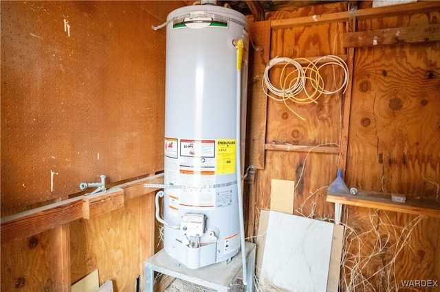 utilities featuring gas water heater