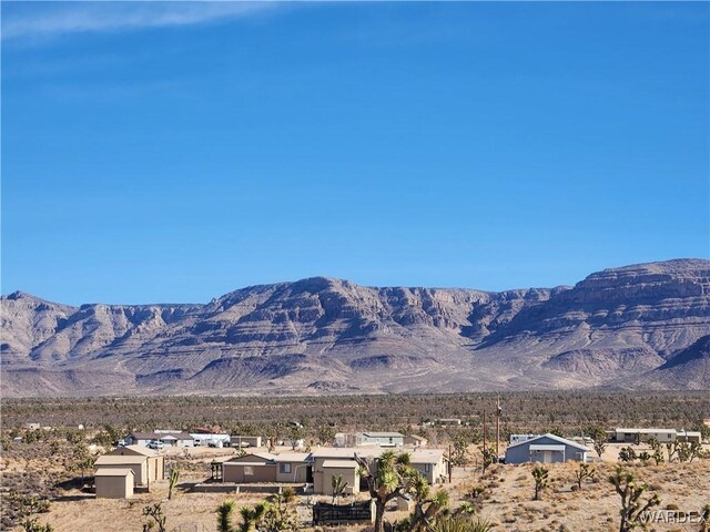 mountain view with a residential view