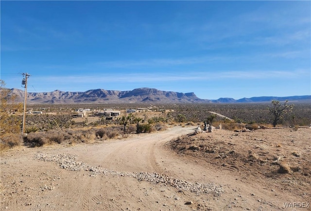 property view of mountains featuring a desert view