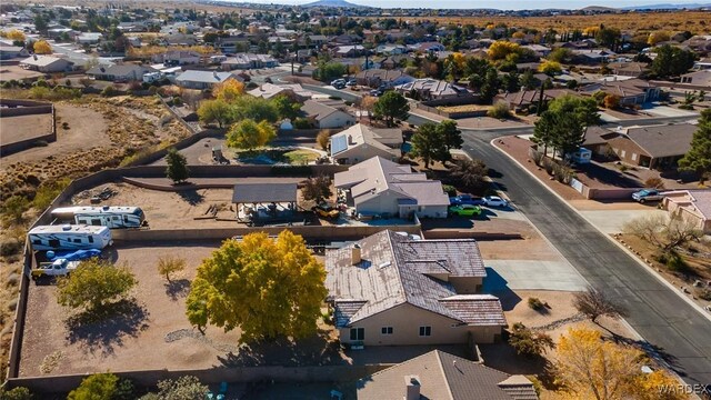 drone / aerial view with a residential view