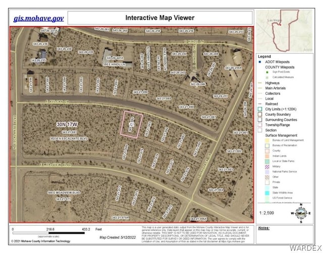 690 E Vulcan Dr, Meadview AZ, 86444 land for sale