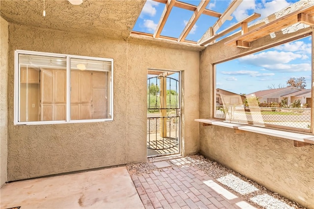 1951 E Oatman Pl, Mohave Valley, AZ 86440 - unfurnished sunroom featuring a skylight
