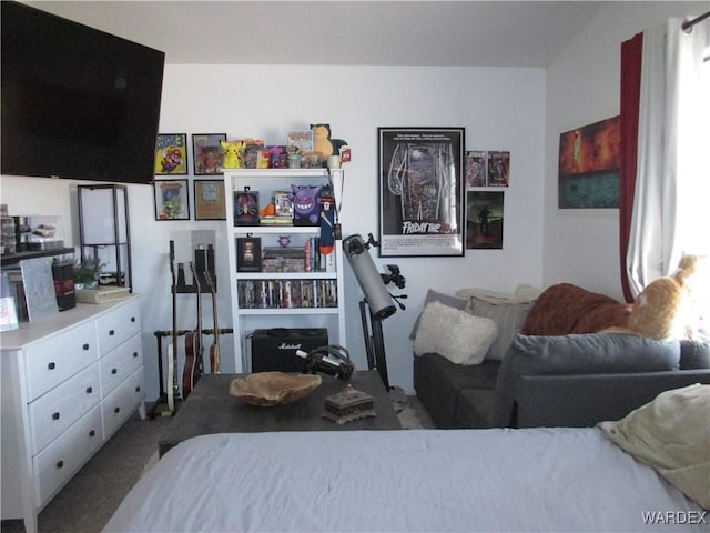 bedroom with carpet floors