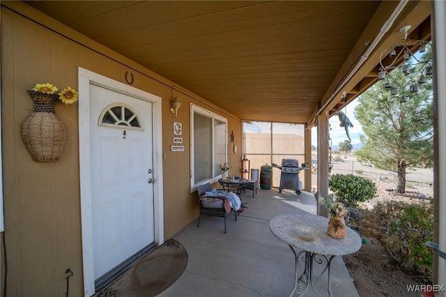 view of patio / terrace featuring area for grilling