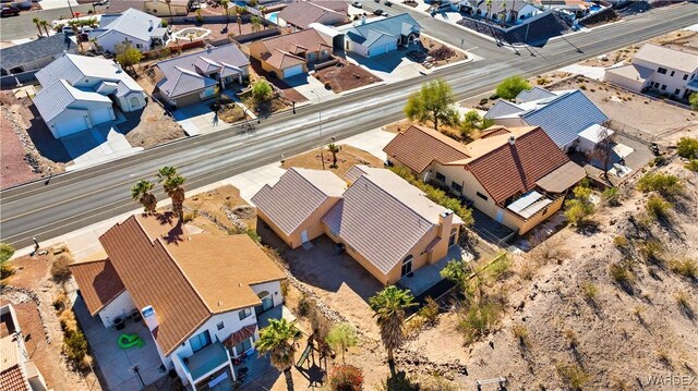 drone / aerial view with a residential view