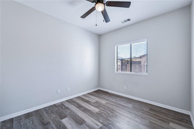 6102 S Scorpion Ln, Fort Mohave, AZ 86426 - spare room with wood finished floors and ceiling fan