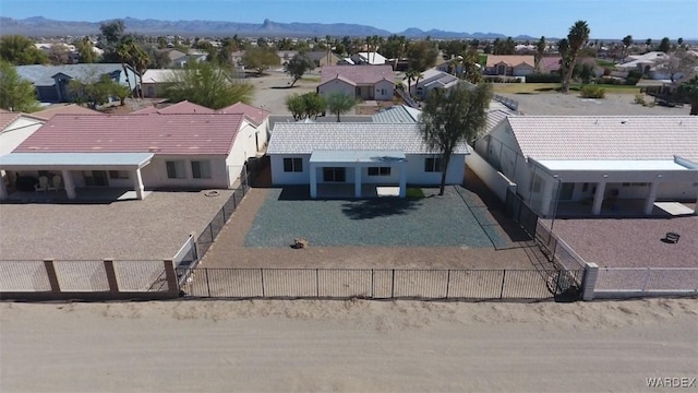 drone / aerial view featuring a residential view